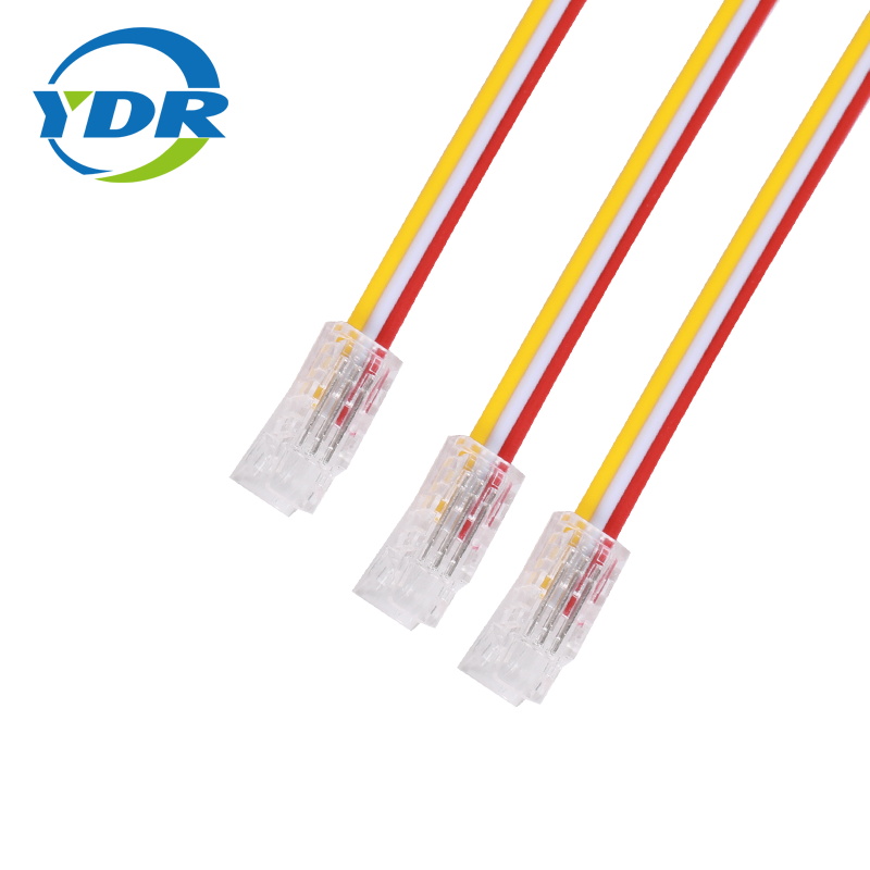 3 Circuits 10mm Width Quick Plug For 5050 Dual color LED Strip Connector Solderless